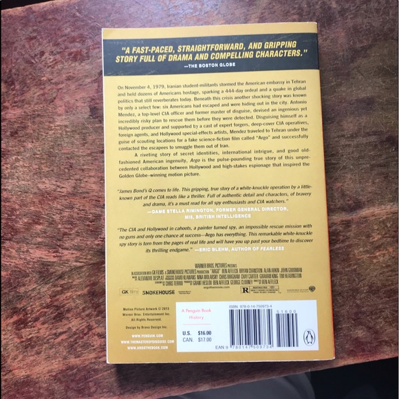 Argo by Antonio Mendez and Matt baglio - Picture 2 of 4